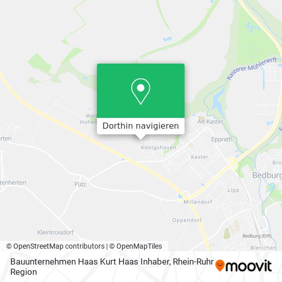 Bauunternehmen Haas Kurt Haas Inhaber Karte