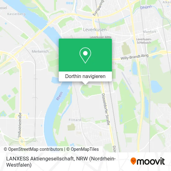 LANXESS Aktiengesellschaft Karte