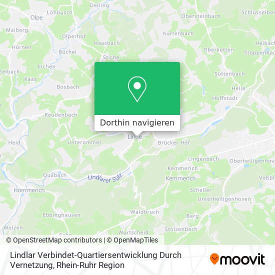 Lindlar Verbindet-Quartiersentwicklung Durch Vernetzung Karte