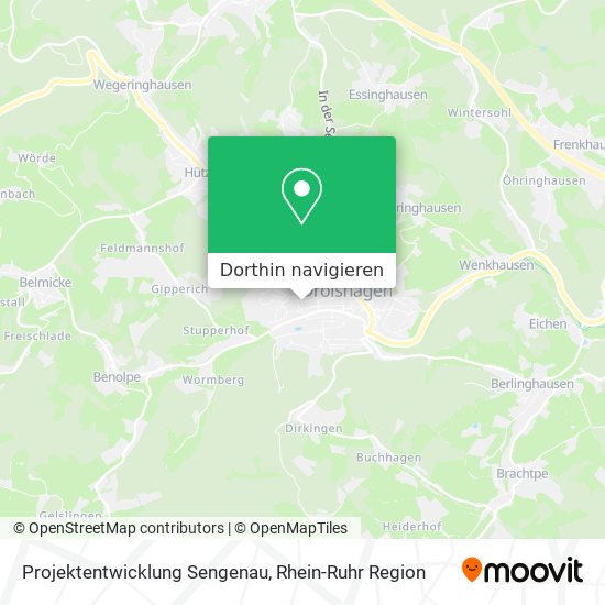 Projektentwicklung Sengenau Karte