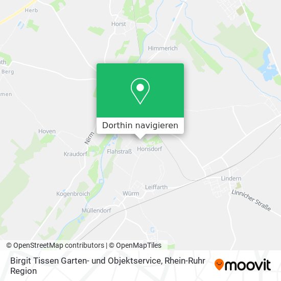Birgit Tissen Garten- und Objektservice Karte