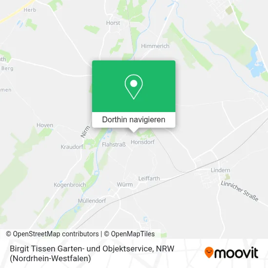 Birgit Tissen Garten- und Objektservice Karte