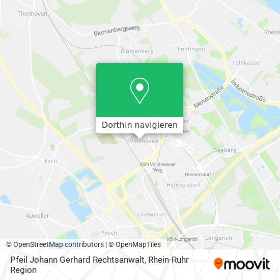 Pfeil Johann Gerhard Rechtsanwalt Karte