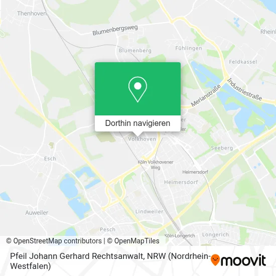 Pfeil Johann Gerhard Rechtsanwalt Karte