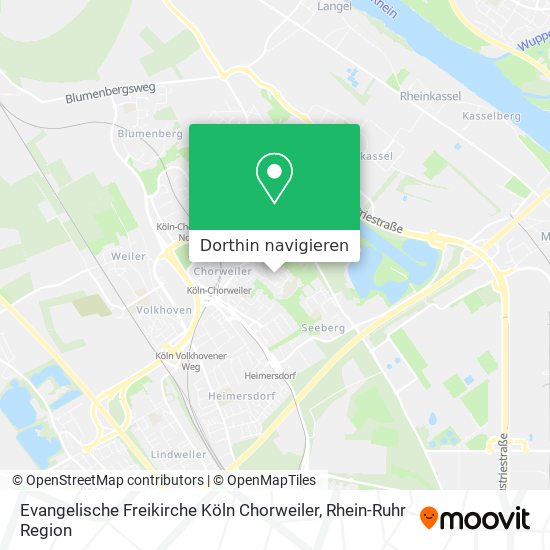 Evangelische Freikirche Köln Chorweiler Karte