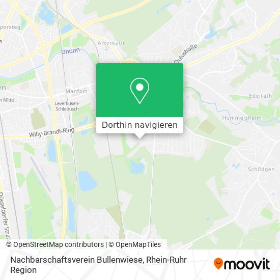 Nachbarschaftsverein Bullenwiese Karte