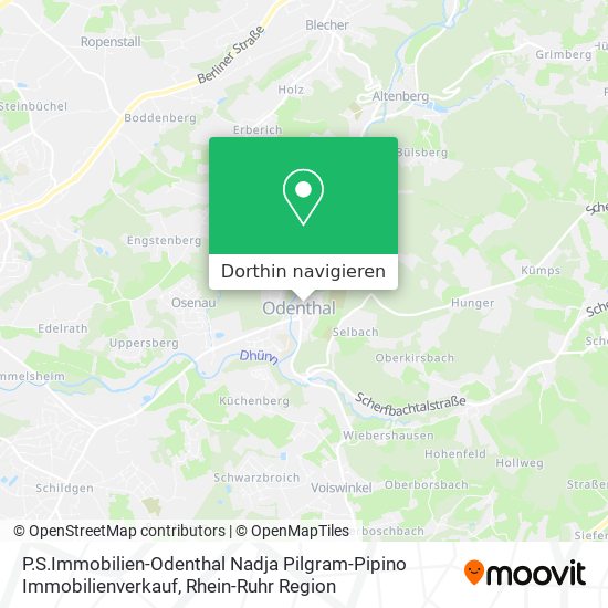 P.S.Immobilien-Odenthal Nadja Pilgram-Pipino Immobilienverkauf Karte