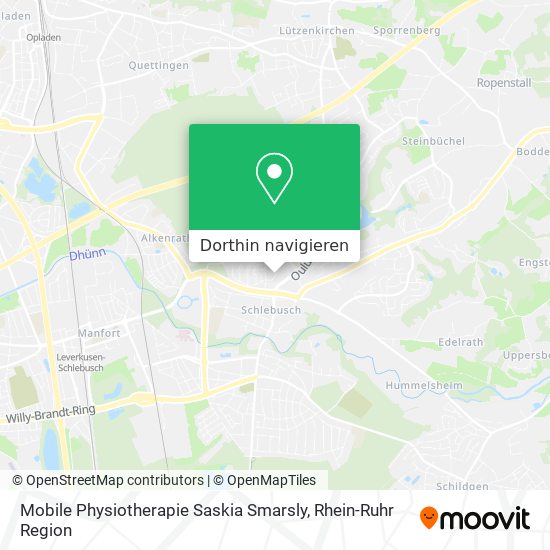 Mobile Physiotherapie Saskia Smarsly Karte