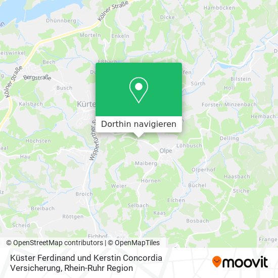 Küster Ferdinand und Kerstin Concordia Versicherung Karte
