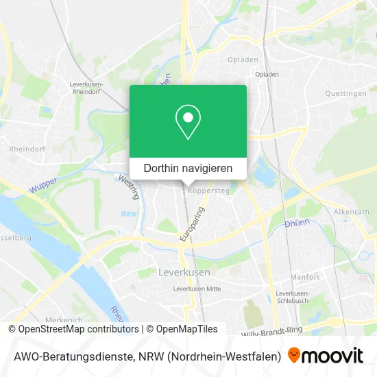 AWO-Beratungsdienste Karte