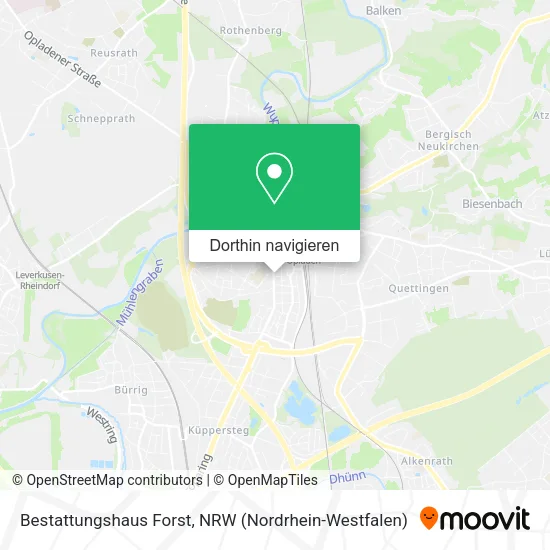 Bestattungshaus Forst Karte