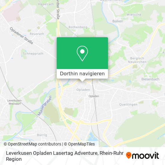 Leverkusen Opladen Lasertag Adventure Karte