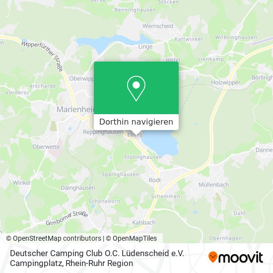 Deutscher Camping Club O.C. Lüdenscheid e.V. Campingplatz Karte