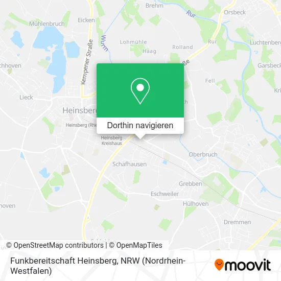 Funkbereitschaft Heinsberg Karte