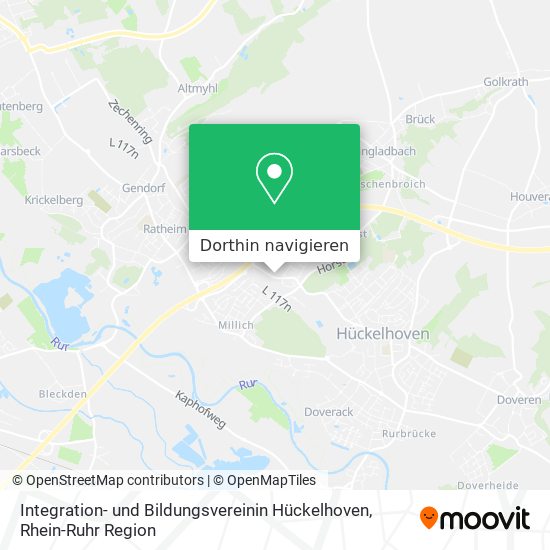 Integration- und Bildungsvereinin Hückelhoven Karte