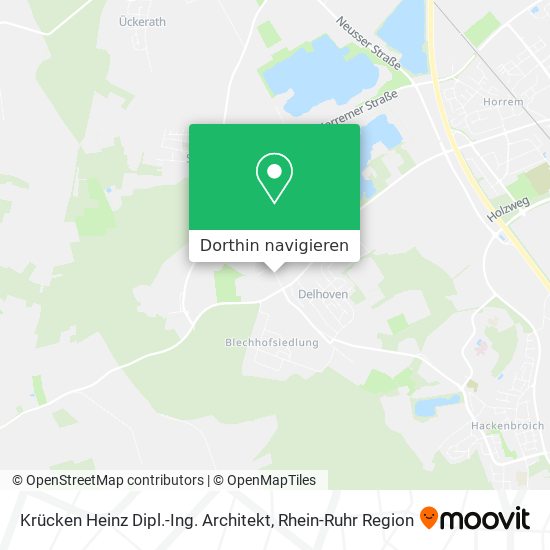 Krücken Heinz Dipl.-Ing. Architekt Karte