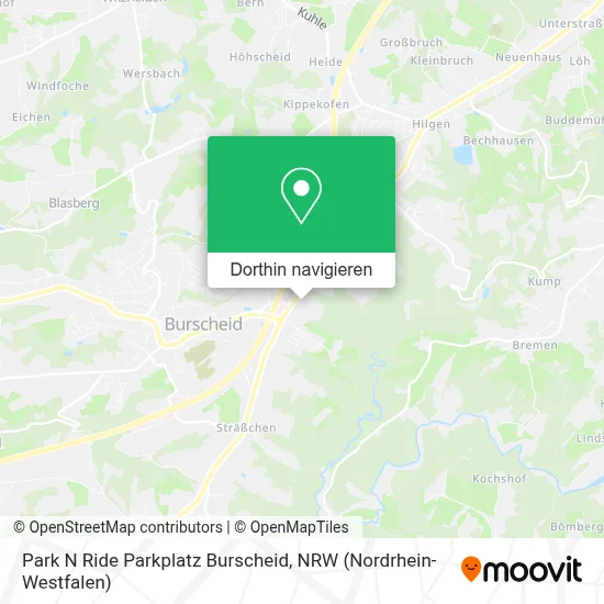 Park N Ride Parkplatz Burscheid Karte