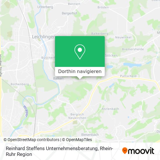 Reinhard Steffens Unternehmensberatung Karte