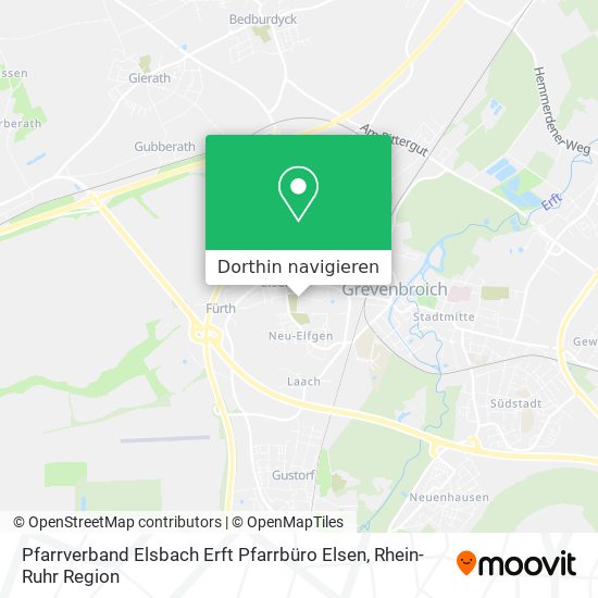 Pfarrverband Elsbach Erft Pfarrbüro Elsen Karte