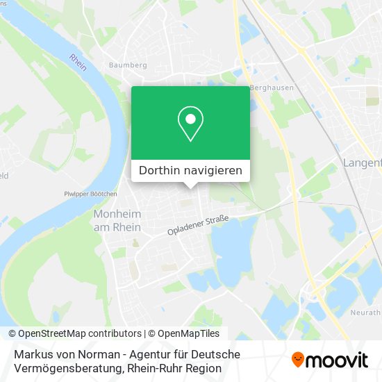 Markus von Norman - Agentur für Deutsche Vermögensberatung Karte