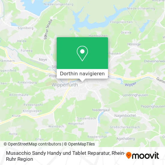 Musacchio Sandy Handy und Tablet Reparatur Karte