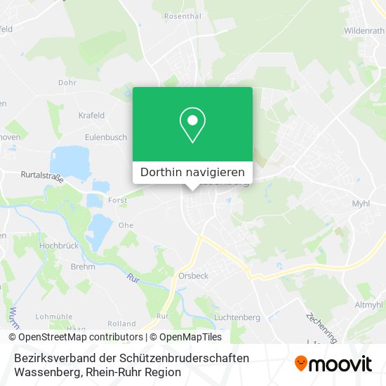 Bezirksverband der Schützenbruderschaften Wassenberg Karte