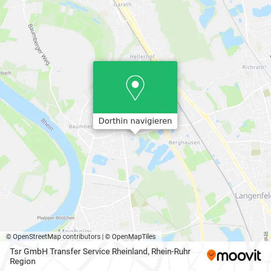 Tsr GmbH Transfer Service Rheinland Karte