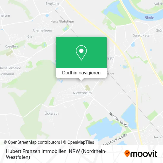 Hubert Franzen Immobilien Karte