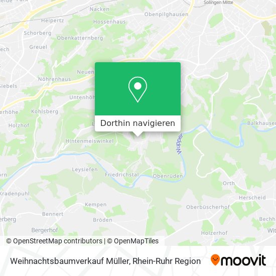 Weihnachtsbaumverkauf Müller Karte