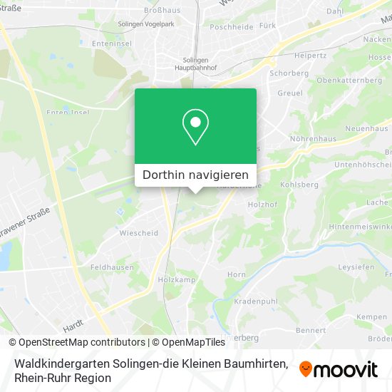 Waldkindergarten Solingen-die Kleinen Baumhirten Karte