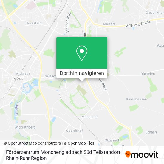 Förderzentrum Mönchengladbach Süd Teilstandort Karte