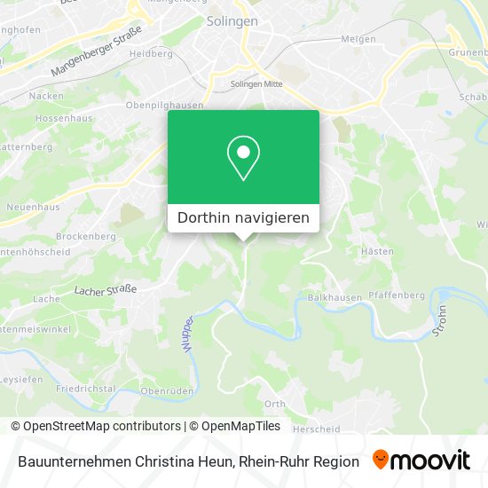 Bauunternehmen Christina Heun Karte
