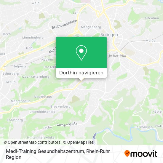 Medi-Training Gesundheitszentrum Karte