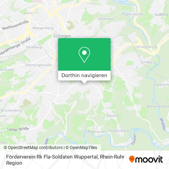 Förderverein Rk Fla-Soldaten Wuppertal Karte