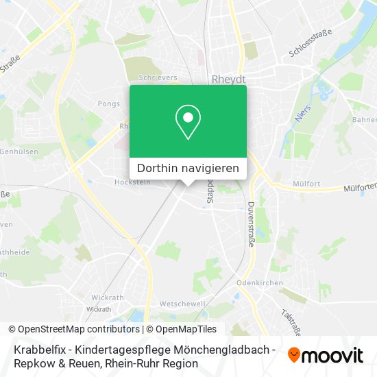 Krabbelfix - Kindertagespflege Mönchengladbach - Repkow & Reuen Karte