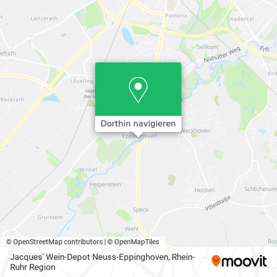 Jacques' Wein-Depot Neuss-Eppinghoven Karte