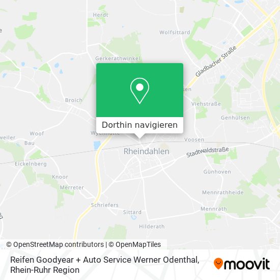 Reifen Goodyear + Auto Service Werner Odenthal Karte