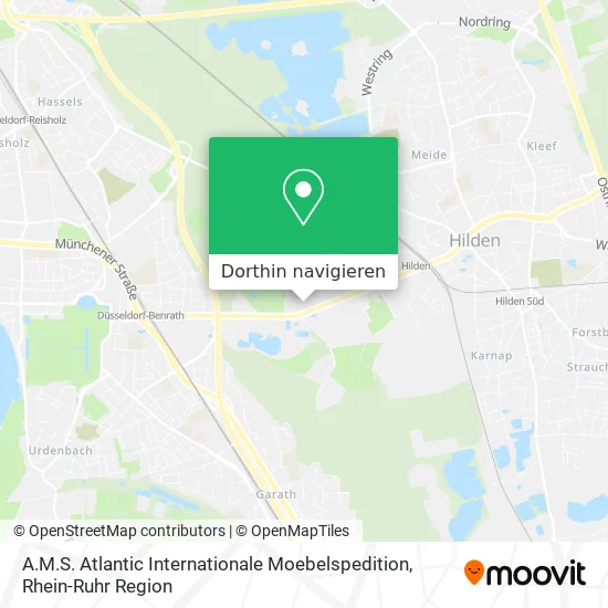 A.M.S. Atlantic Internationale Moebelspedition Karte