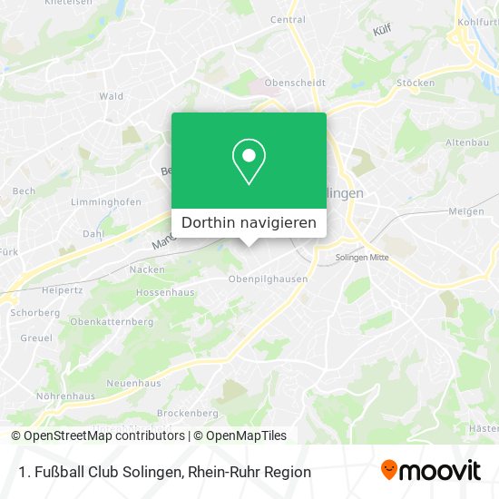 1. Fußball Club Solingen Karte
