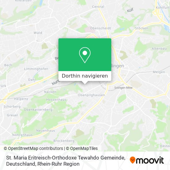 St. Maria Eritreisch-Orthodoxe Tewahdo Gemeinde, Deutschland Karte