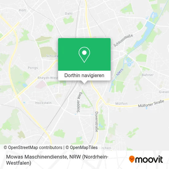 Mowas Maschinendienste Karte