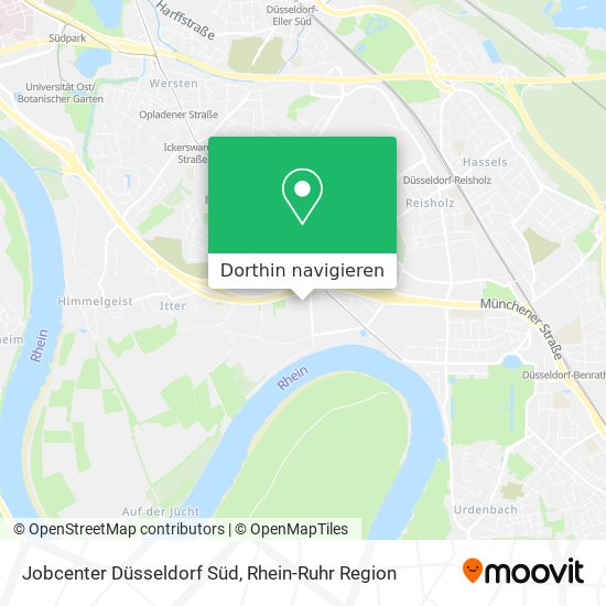 Jobcenter Düsseldorf Süd Karte