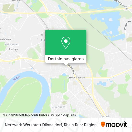 Netzwerk-Werkstatt Düsseldorf Karte