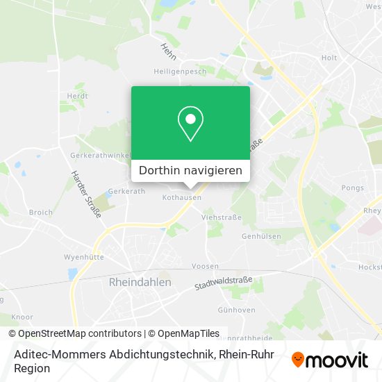 Aditec-Mommers Abdichtungstechnik Karte