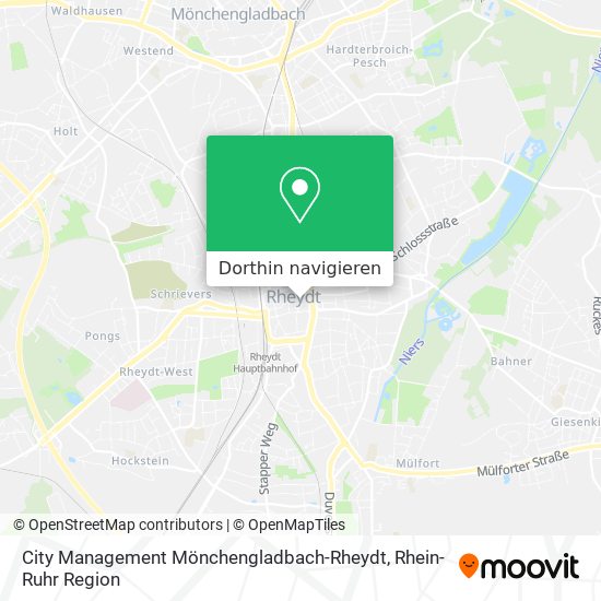 City Management Mönchengladbach-Rheydt Karte