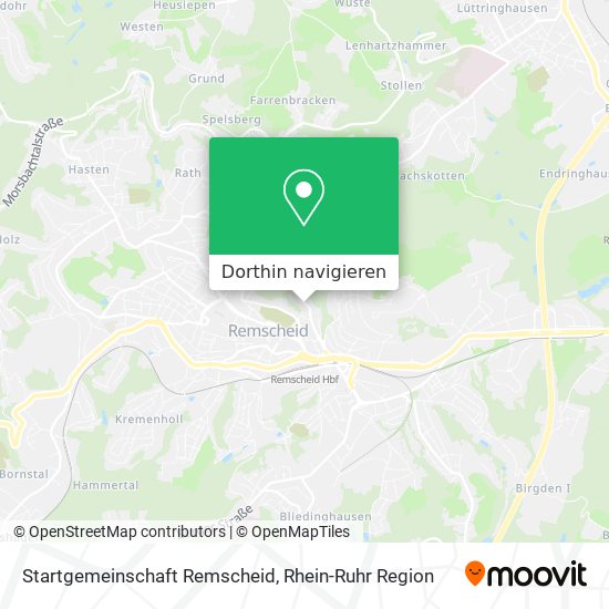 Startgemeinschaft Remscheid Karte