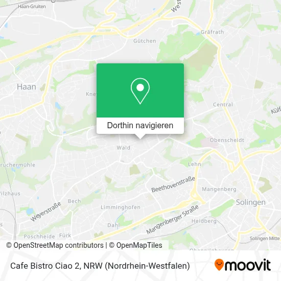 Cafe Bistro Ciao 2 Karte