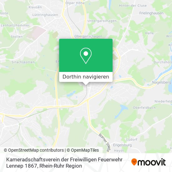Kameradschaftsverein der Freiwilligen Feuerwehr Lennep 1867 Karte