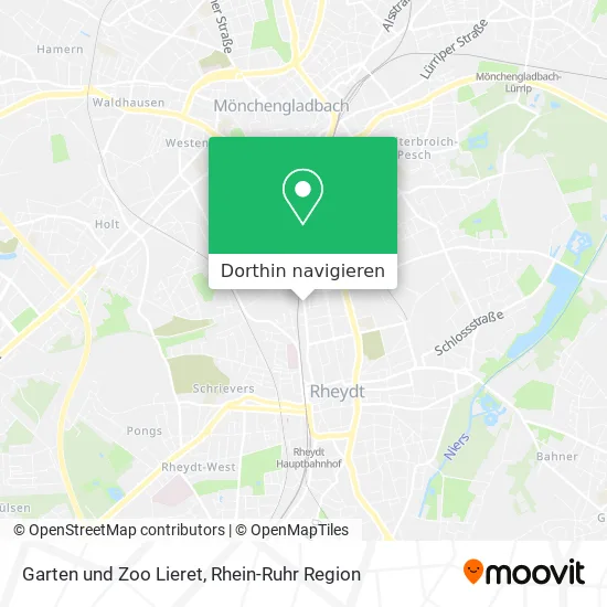 Garten und Zoo Lieret Karte