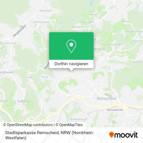 Stadtsparkasse Remscheid Karte